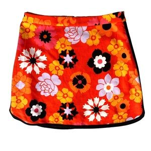 VICTORIA BECKHAM FOR TARGET Retro Floral Crepe Mini Skirt, Size Medium